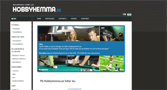 Desktop Screenshot of hobbyhemma.se